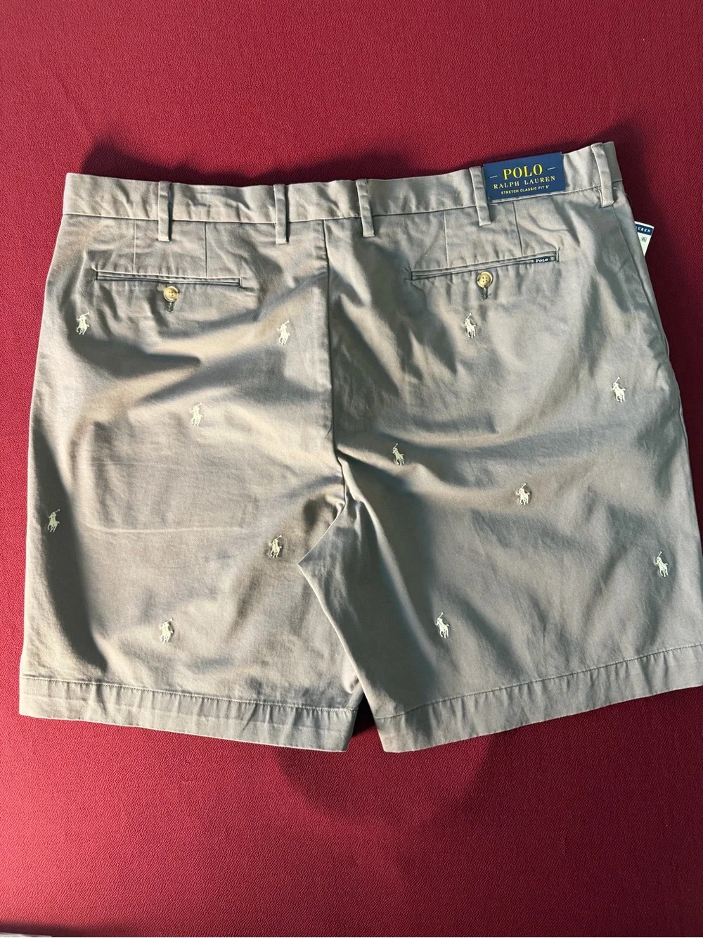 Polo by Ralph Lauren Gray Embroidered Pony Men’s Shorts